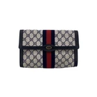 Gucci Blue Monogram Canvas Ophidia Flap Crossbody Bag #live