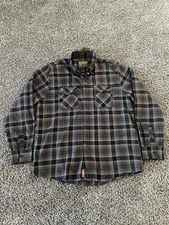 Dixxon Flannel Co Shirt Size XL Brown Pearl Snap Long Sleeve Form and Function