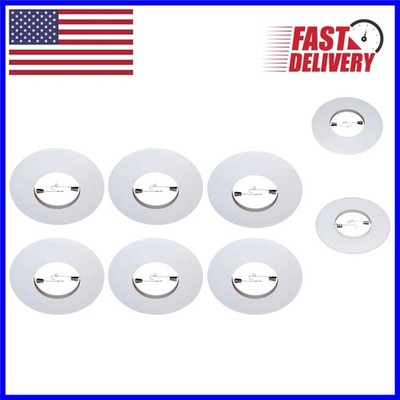 Durable 6 Pack White Metal Trim Rings for Par30/R30 - Upgrade Your Lighting