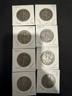 90%Silver Walking Liberty’s Half Dollars Lot Of 8 With Mix Mint Marks See Photos