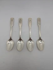 Vintage Set Of 4 International Silver Company 4.5 Inch Spoons Triple Plated