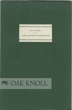 Alan Anderson / SOME LETTERS TO JOHN LANE 1990