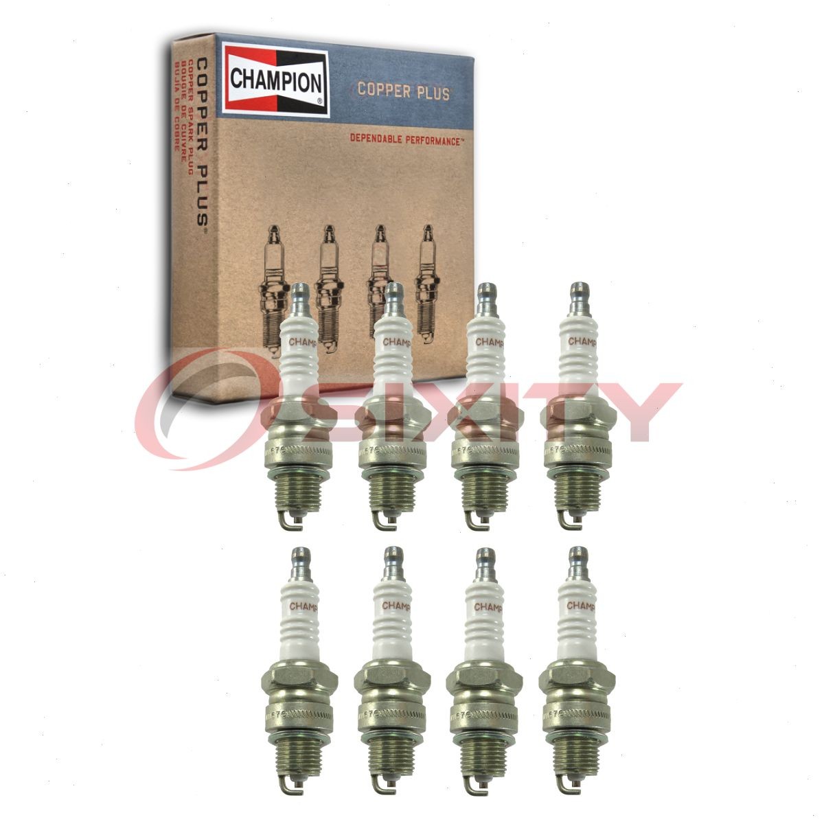 8 pc Champion Copper Plus Spark Plugs for 1961-1963 Buick Special 3.5L V8 qv