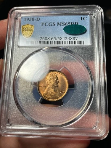 1930-D PCGS MS65 RD Lincoln Wheat Cent Tougher Date