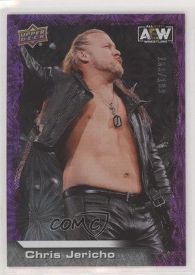 2022 Upper Deck AEW All Elite Wrestling Purple Pyro /199 Chris Jericho #1 0f01