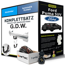 Für FORD Puma SUV Typ J2K , CF7 Anhängerkupplung abnehmbar +eSatz 7pol 19- ABE