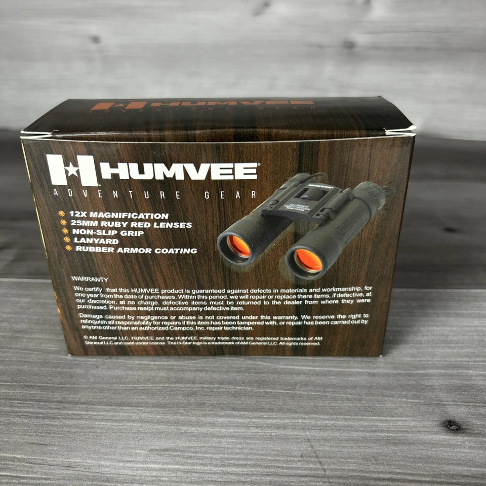 Humvee Binocular 12x25 DCF 96m/1000m Black - Image 2 of 4