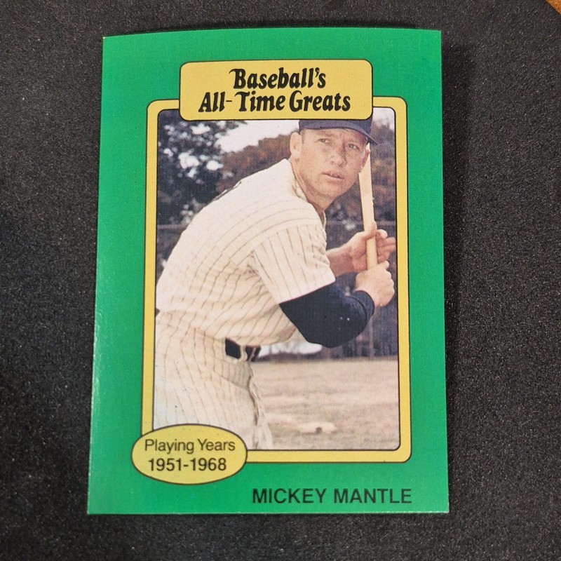 Hygrade Baseball's All-Time Greats 1987 Mickey Mantle Batting Lefty #3
