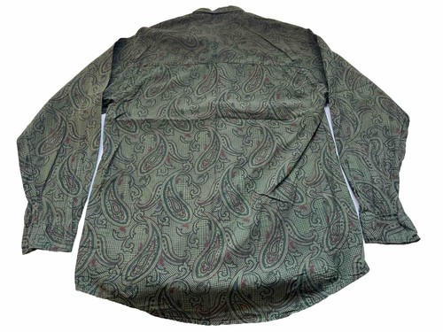 Bon Homme Paisley Button Down Dress Shirt Multi Color 100% Cotton Size L Large - Picture 4 of 4