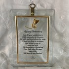 Happy Anniversary Clear Glass with Gold Rose and Gold Trim Accent Plaque — photo 1