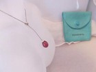Gold .20ct.Colorful Amethyst Pendant Necklace Tiffany & Co. 18K White