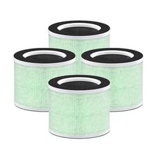 True HEPA with Carbon Replacement Filter For Renpho Air Purifier RP-AP088 4 pack