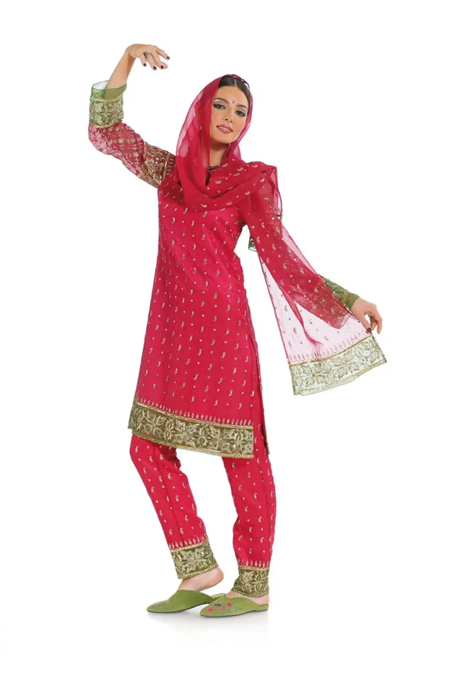 Burda 7701 Indian Sari kurti sewing pattern Skirt Tunic Kurta with Pants SZ 8-20 - Image 2 of 4