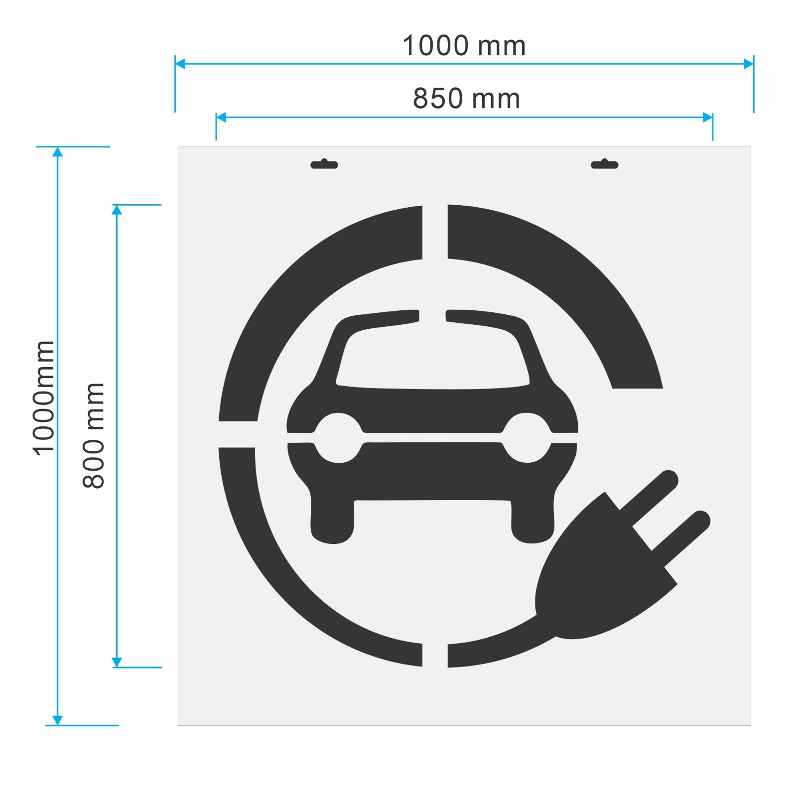 Electric Vehicle Charging Station Car with Plug Stencil EV Spray ...
