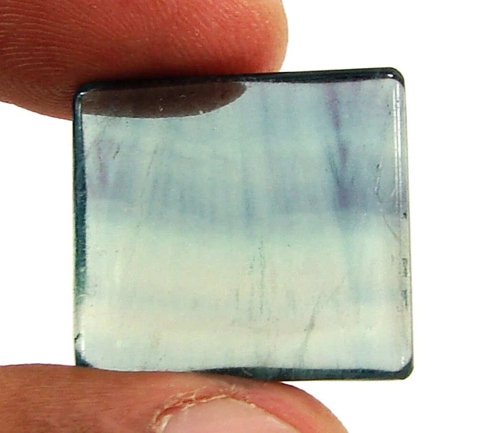 Piedra preciosa fluorita azul natural de 34,70 quilates piedra cabujón - 11612 Foto 2 de 2