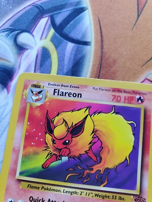 Flareon 19/64 1st Edition Jungle Set Rare Non-Holo Pokemon