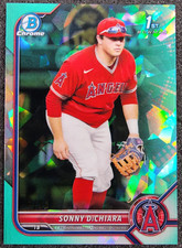 2022 Bowman Draft Sapphire 1st Aqua Refractor /20 Sonny DiChiara #BDC-16