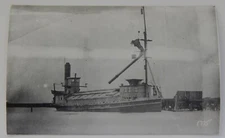 Steamship Steamer COMMANDER CHAPIN real photo postcard RPPC