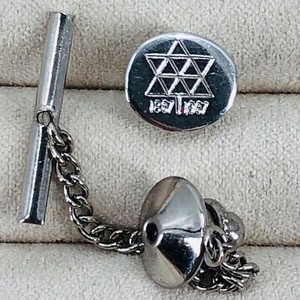 Vtg 1967 Canadian Centennial Silver Tone Tie Tack Pin Canada Expo 67 Souvenir