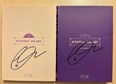 IZ*ONE [ONEIRIC DIARY] YENA Autographed Signed Album BOTH VER