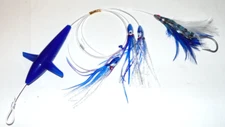 Feather Daisy Chain Teaser Trolling Bird Fishing Lure Tuna Mahi Dorado Rigged Pr