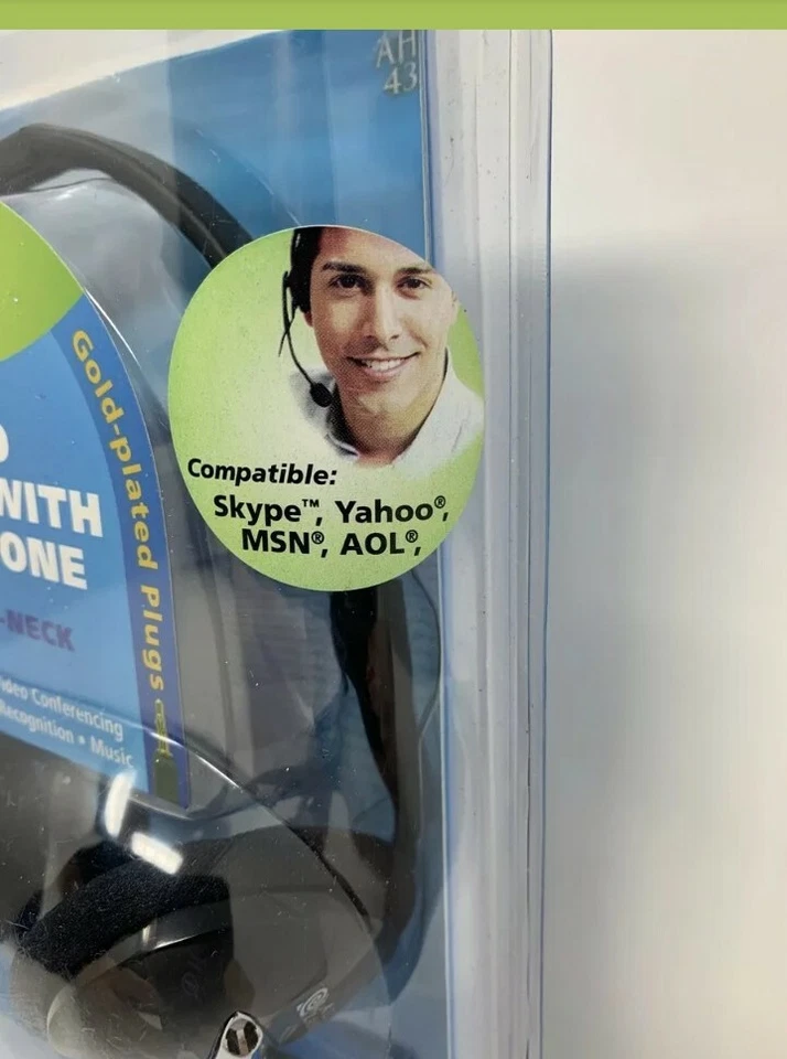 Altec Lansing AHS-433 PC Stereo Headset, Microphone, VoIP, Gaming, Skype New - Image 2 of 4