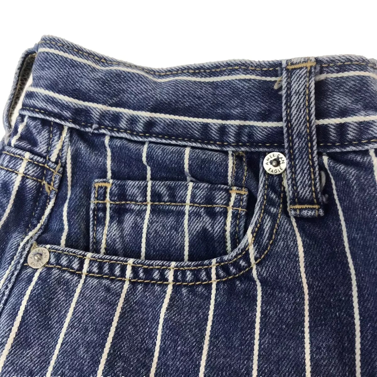 American eagle deals pinstripe jeans