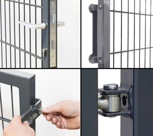 Gartentor Drehflügeltor 2 flg. Rohrrahmentor H:160cm B:296cm verzinkt Doppelstab - Bild 2 von 12