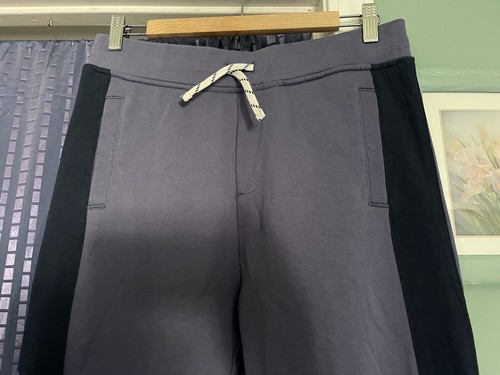 100% Cotton J Crew Skinny Joggers 16 (M-XL) Tall Blue Grey Black - Picture 3 of 12
