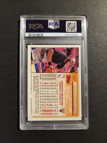 1993-94 Topps * GOLD * MICHAEL JORDAN #23 - PSA 9 Mint - Picture 3 of 3