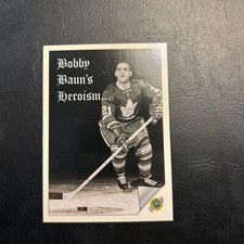 B15 1991/92  Ultimate Hockey Original Six 6 #93 Bobby Baun Toronto Maple Leafs