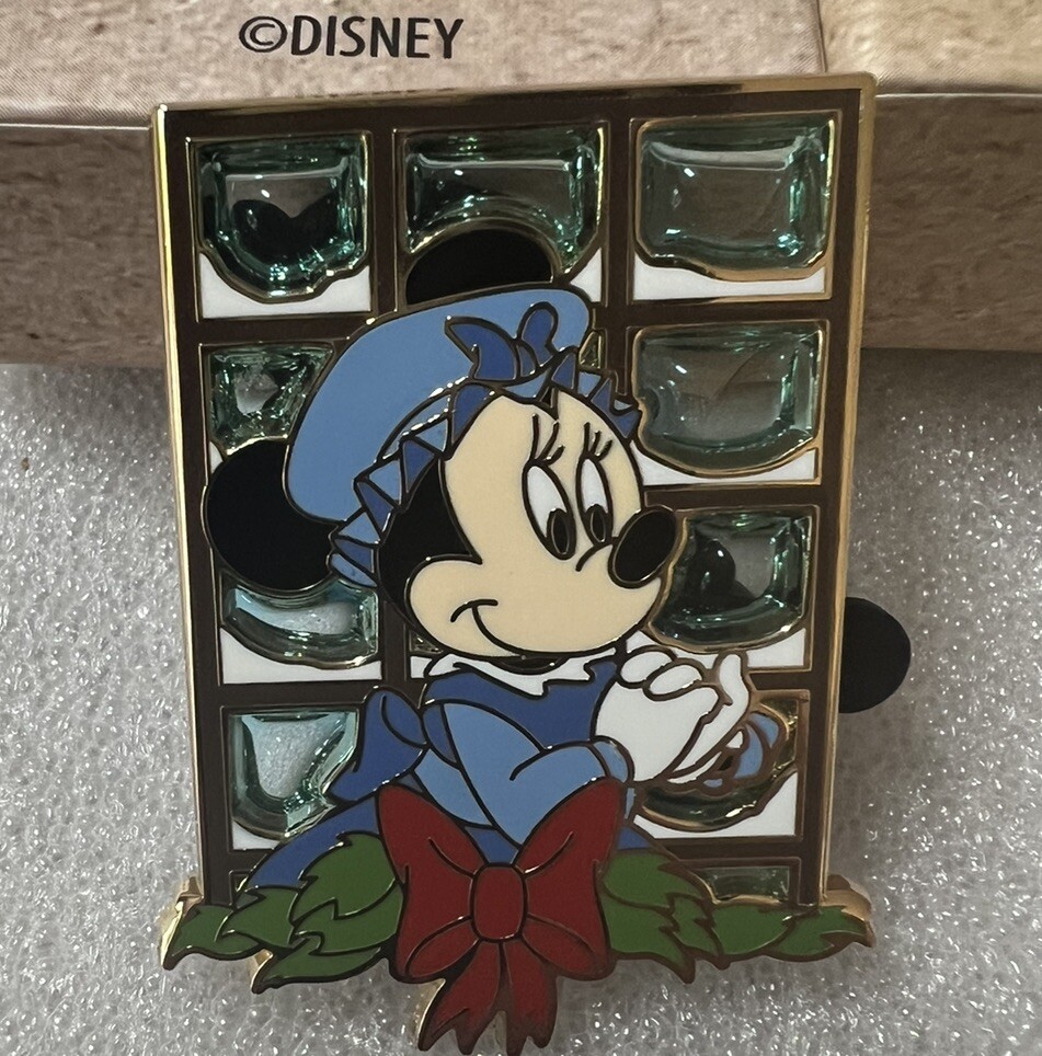 Minnie Advent Calendar Mickey 2024 Christmas Carol Stained Glass LE Disney Pin