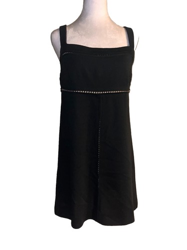 Abito M MISSONI Valentino senza maniche taglia 6 lana maglia linea A nero Made in Italy - Foto 2 di 16