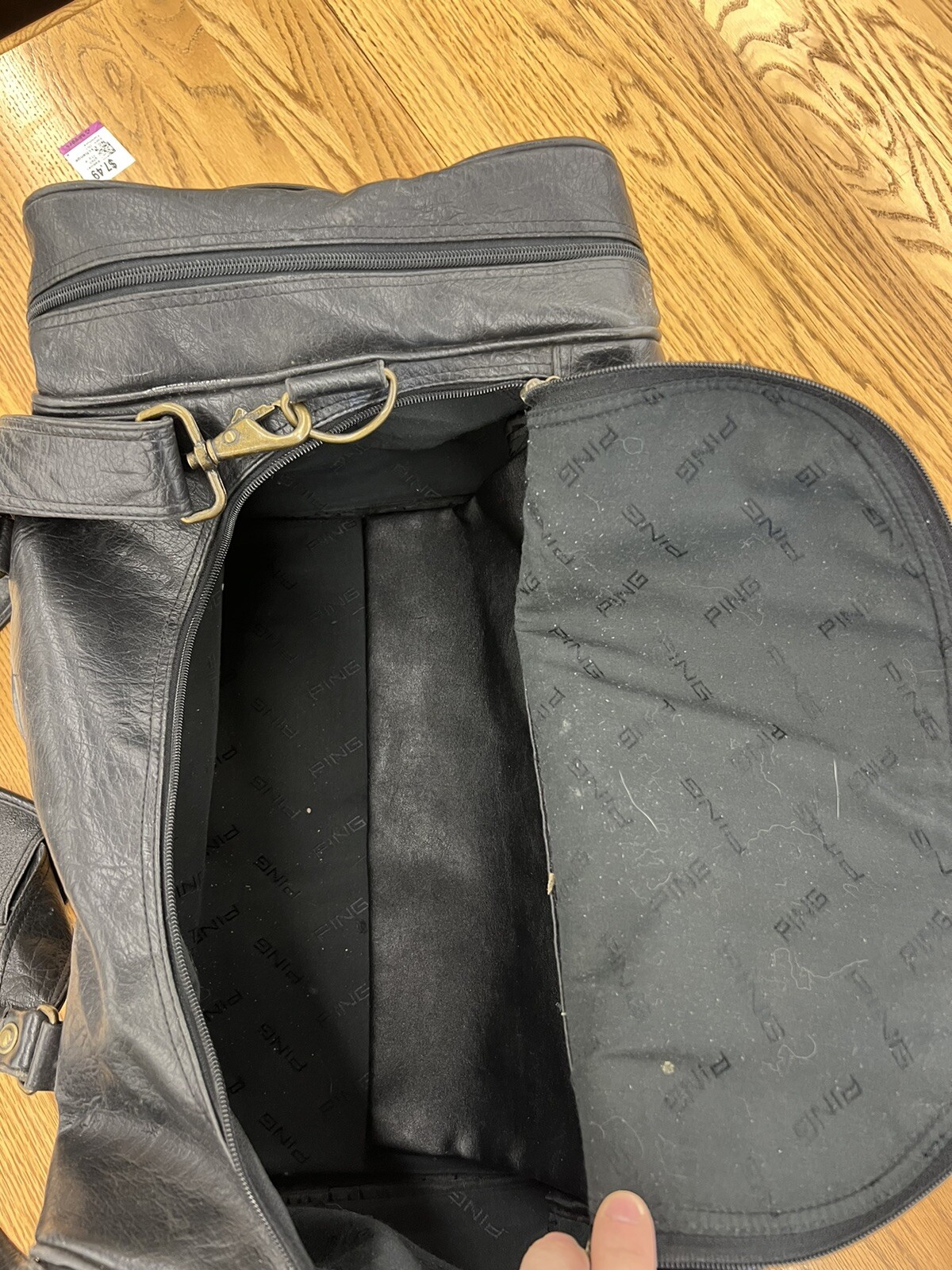 Vintage Ping Golf Bag Black 90’s Duffle Travel Gym We… Gem