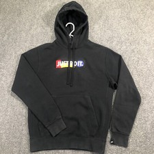 Nike Hoodie Mens Size S Small Black Spellout Logo Therma Dri-Fit Sweatshirt
