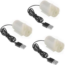 USB Micro Submersible Mini Water Pump for Aquarium Fish Tank Pond DC 3V-5V 3Pcs