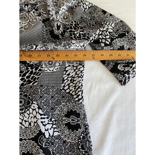 Women's GEORGE Button Front Top 2-Piece Plus Size Blouse Pretty Shirt 3X 22W - Picture 8 of 9