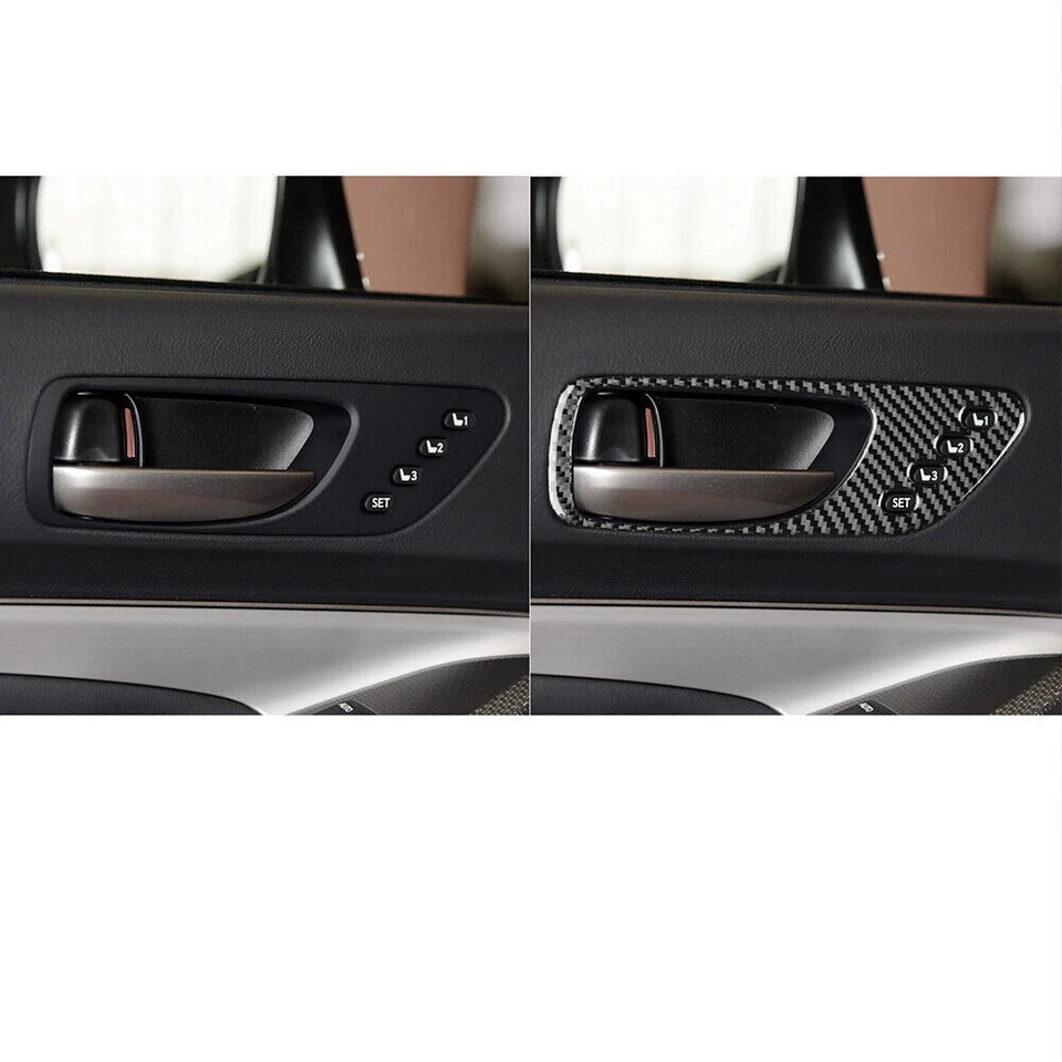 Отделка крышки рамы внутренней дверной ручки из углеродного волокна винил для Lexus RC300 350 200T - Изображение 4 из 4