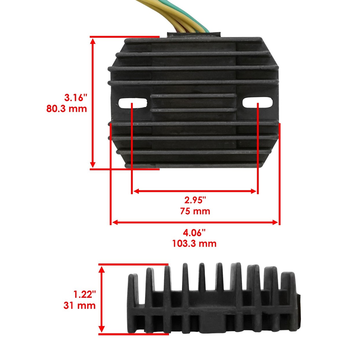 Rectificador Regulador De Voltaje Para Honda CBR600 F4i 2001-2006 - Mejora Carga De Batería | SIKUAI