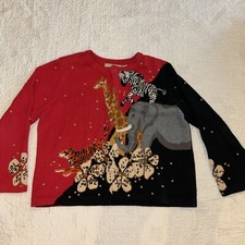 vintage sweater Designs Options By Philip Jane Gordon XL Animal Designs Womans