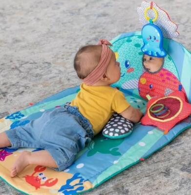 NEW INFANTINO THREE STAGE ABOVE & BEYOND TUMMY TIME AND ACTIVITY MAT INFANT BABY