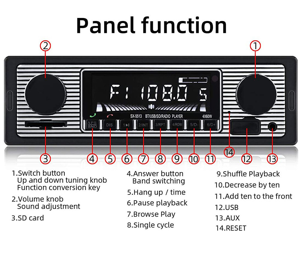 YUANTING SX5513 Car Radio купить в 