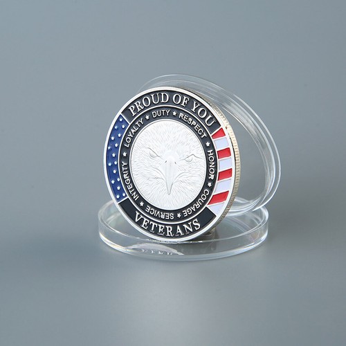 Moneda Desafío Militar Gracias por Tu Servicio Plata Coleccionar Conmemorativa - Imagen 2 de 9