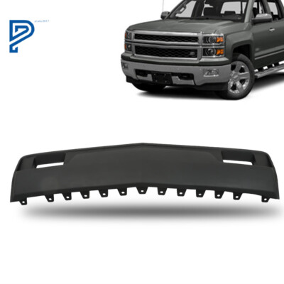 Front Bumper-Filler Panel Fit For Chevy Silverado 1500  2014-2015 Black 22944860