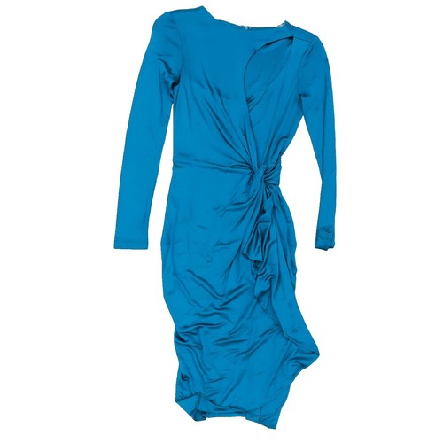 Catherine Malandrino Dress Navy Blue NWT $495.00 Stretchy Thin Knit Size L  | eBay