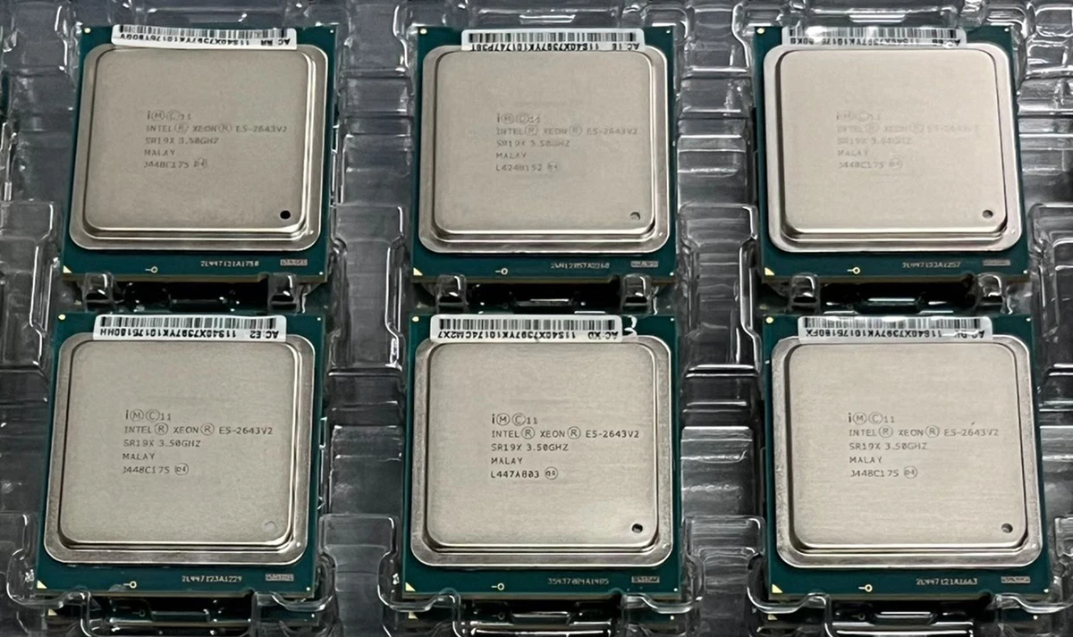 Intel Computer Intel Xeon E5-2643 V2 Processor Model Processors
