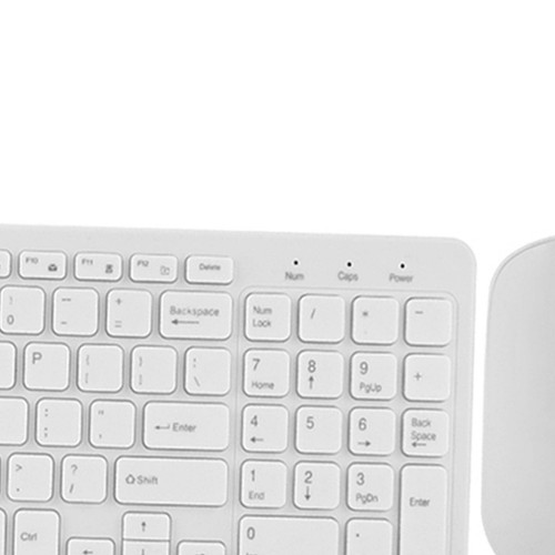 108 Keys 2.4G Wireless Keyboard Mouse Combo High Sensitivity No Delay(White HLF - Afbeelding 6 van 12