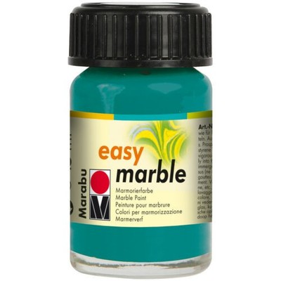 Marabu 13059039-098 Easy Marble Quick Drying Turquoise Paint, 15 mL
