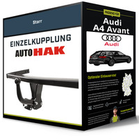 Starre AnhäNgerkupplung für Audi A4 Avant 11.2015-Jetzt Typ 8W5/B9 Auto Hak NEU