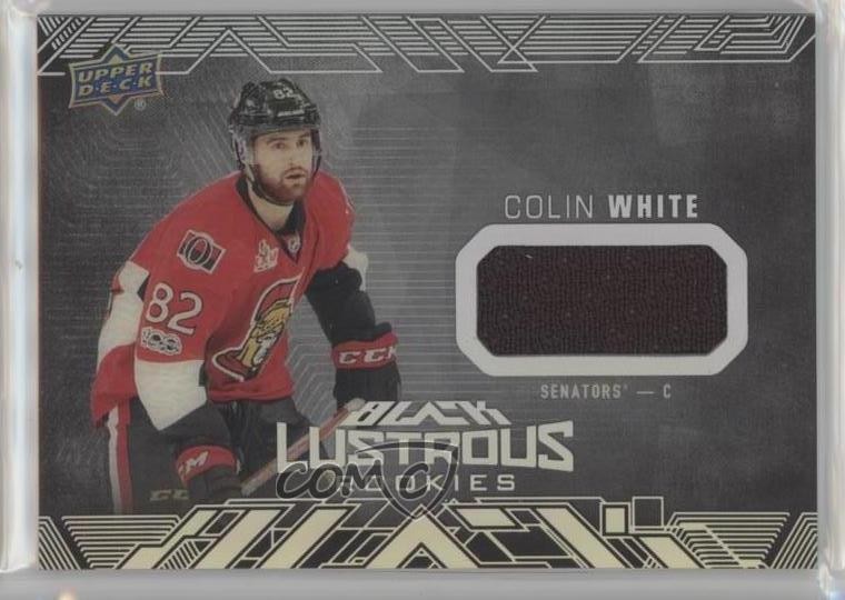 2017-18 SPx UD Black Lustrous Rookies Jerseys Colin White #LR-CW RC 0a4